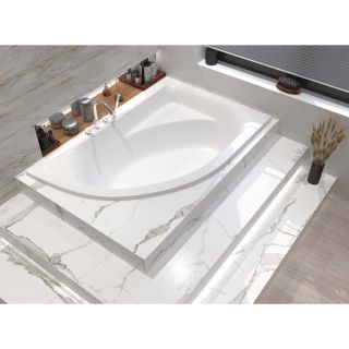 Акриловая ванна WHITECROSS Aquarella 0108.170110.100 левая 170x110 см белый